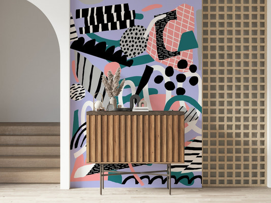 Purple Floating Wall Mural