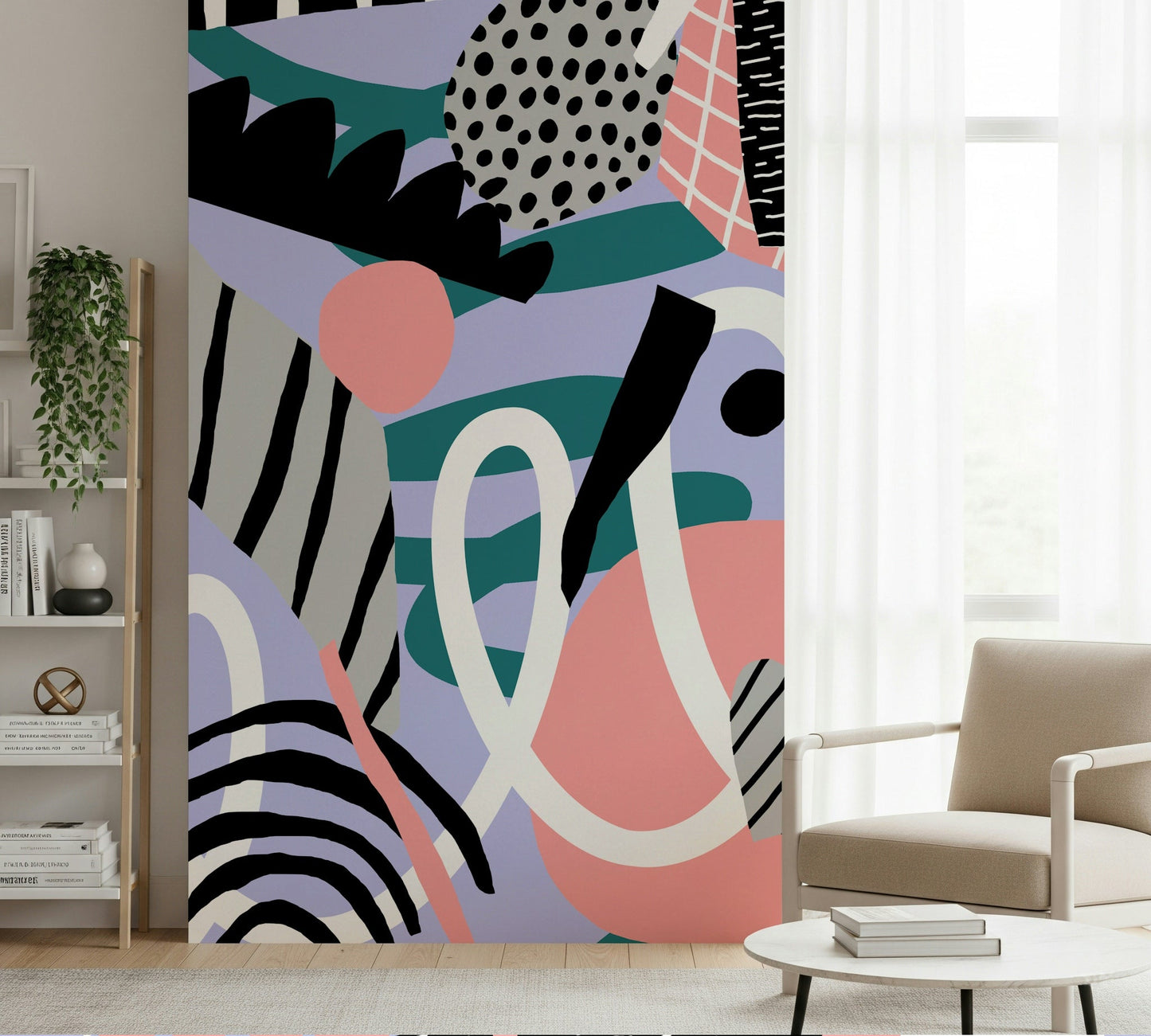 Purple Floating Wall Mural