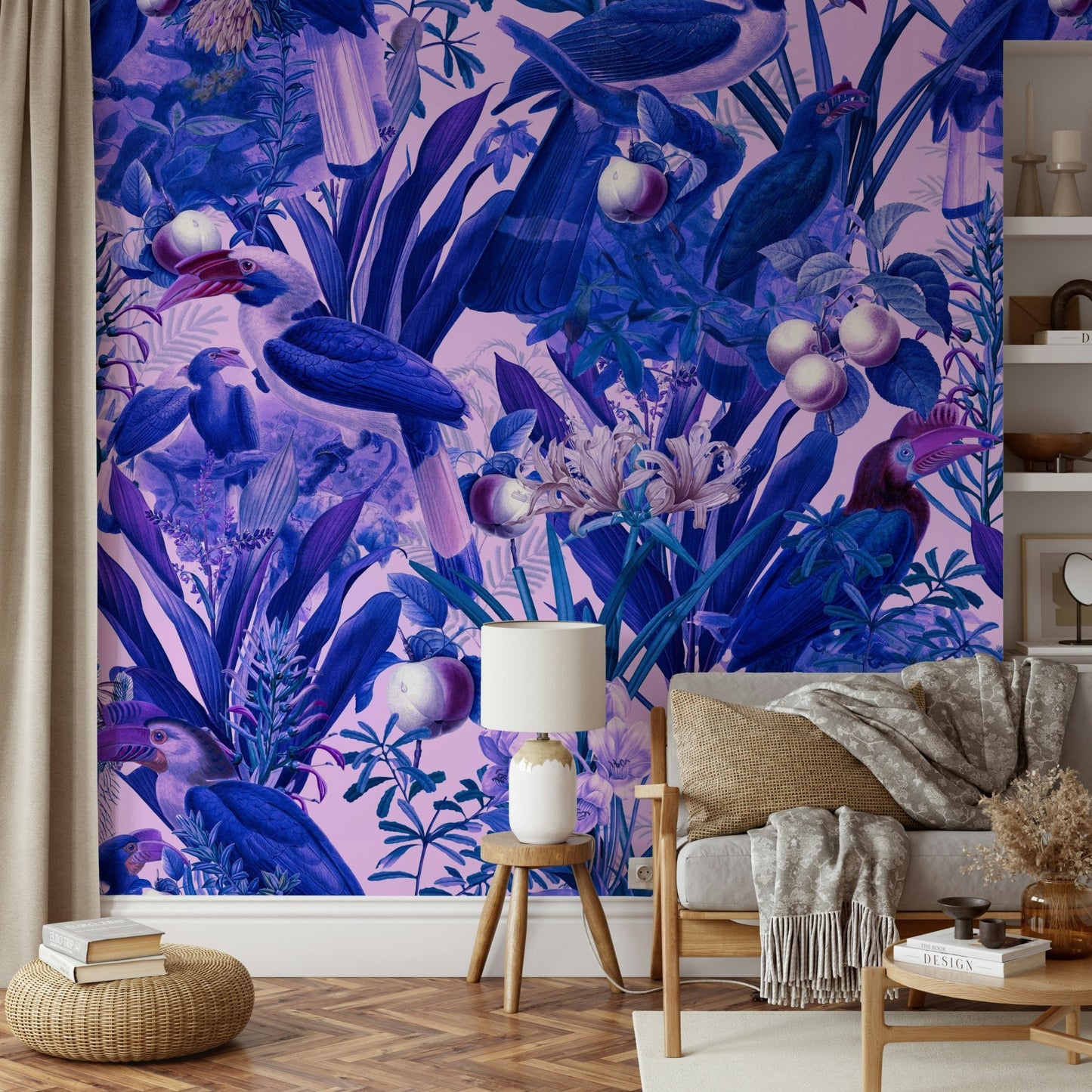 Wild jungle wall mural art


