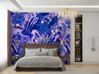 Botanical jungle wall wallpaper


