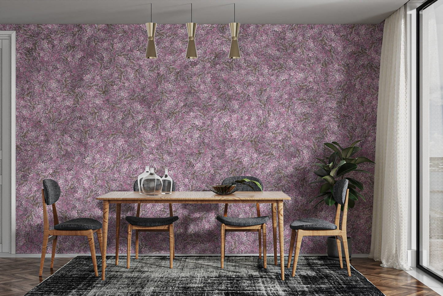 Lavender Bliss Mural Wallpaper - Giffywalls