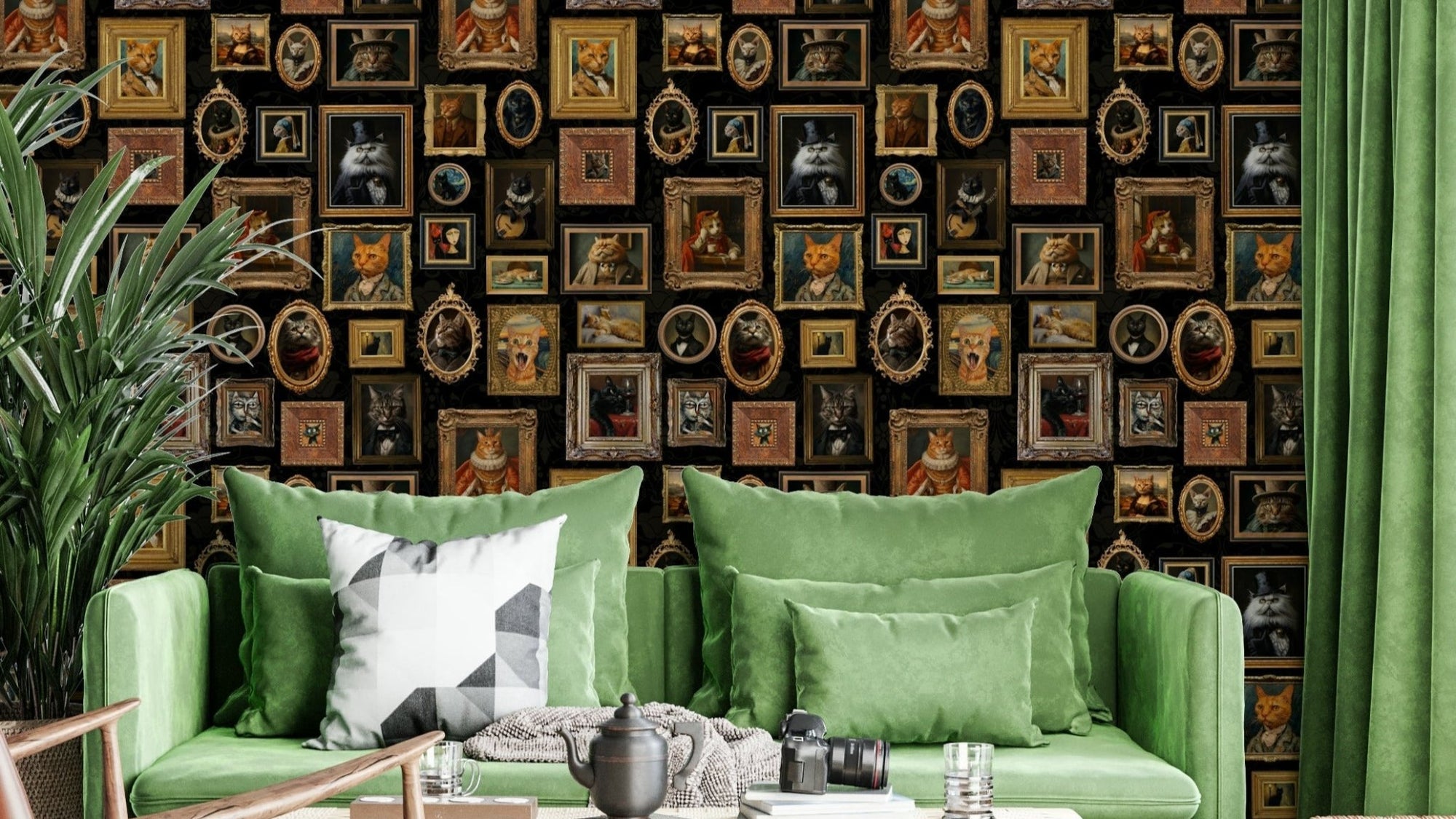 Wall decor evoking the noble and mysterious spirit of cats. GD3066

