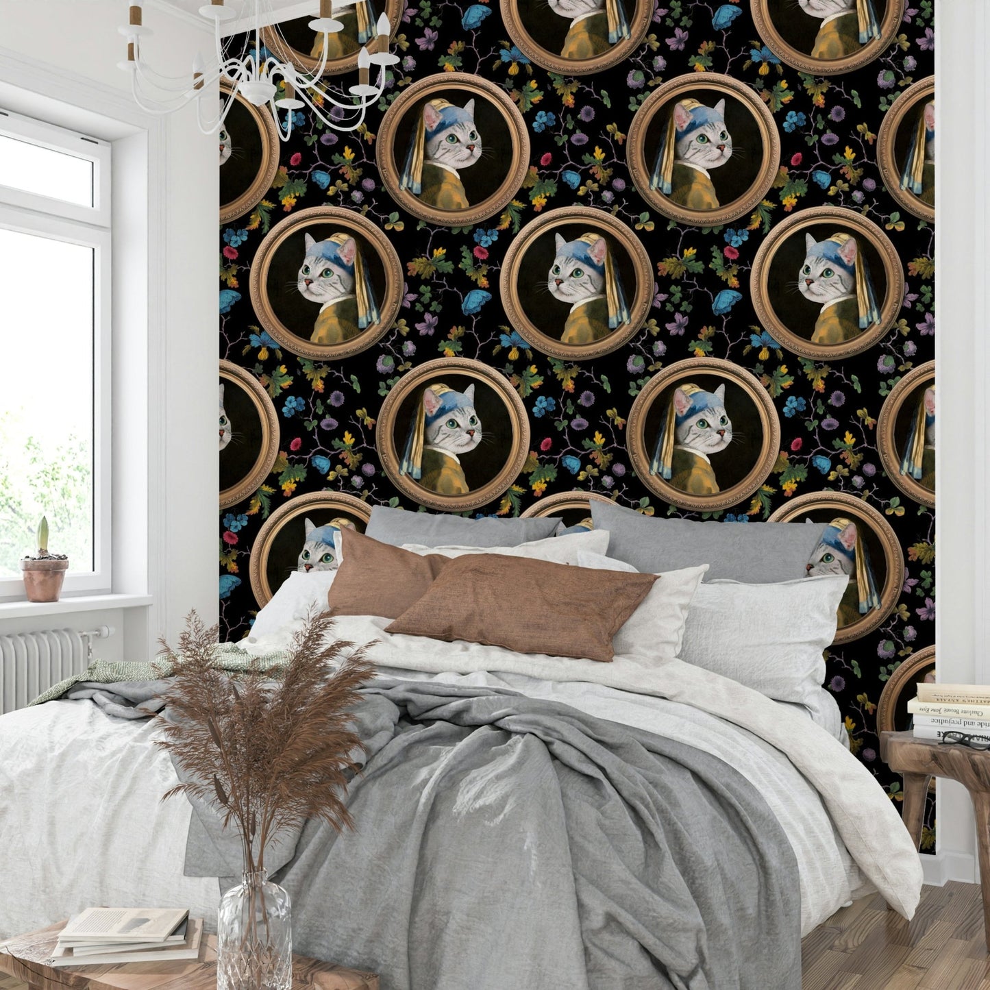Evokes famous Dutch Golden Age painting style.

