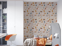 Playful Purrfectly Pawsome Cats wallpaper with mixed cat poses and colors, GD8130
