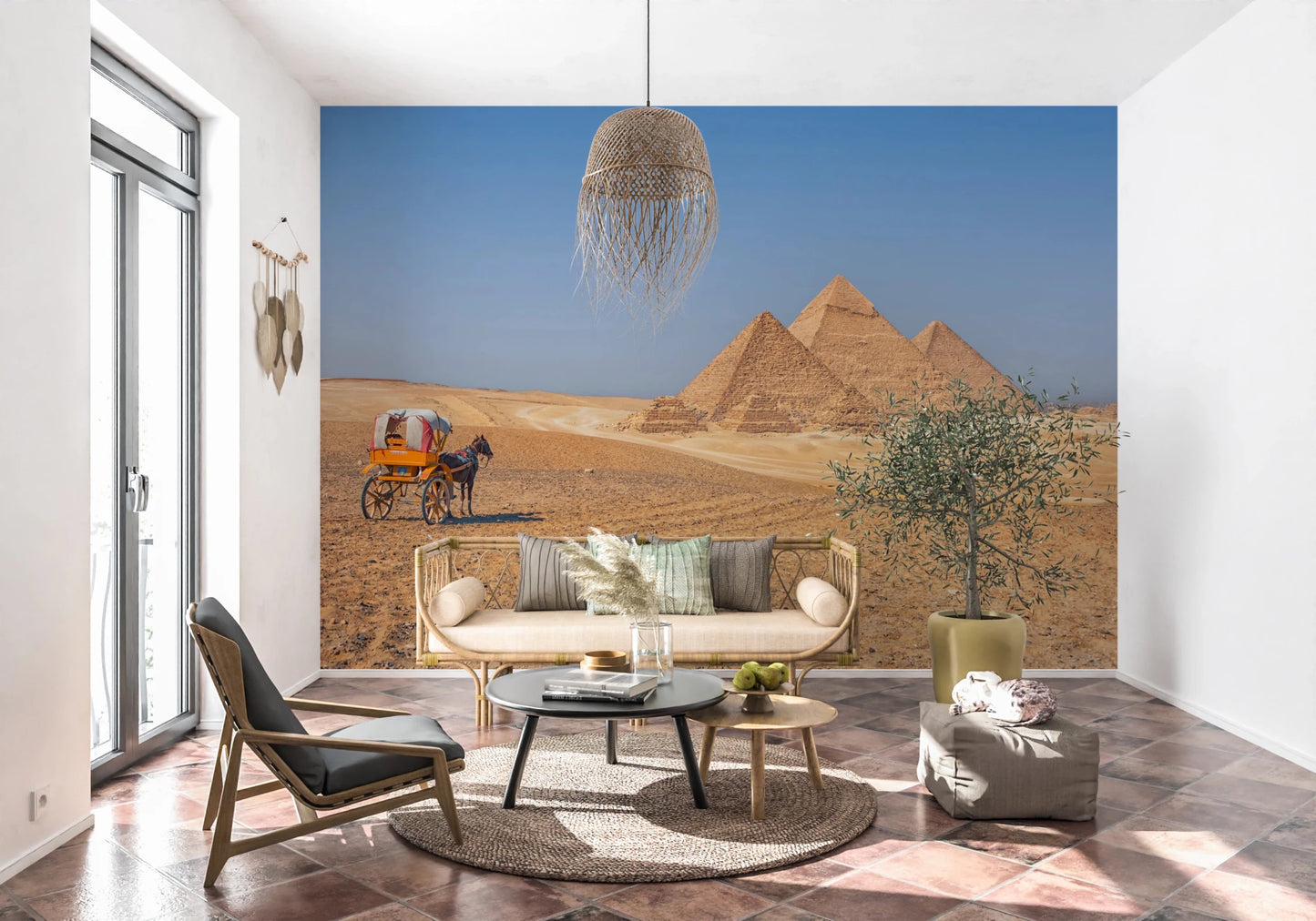 Pyramids of Giza Wall Mural