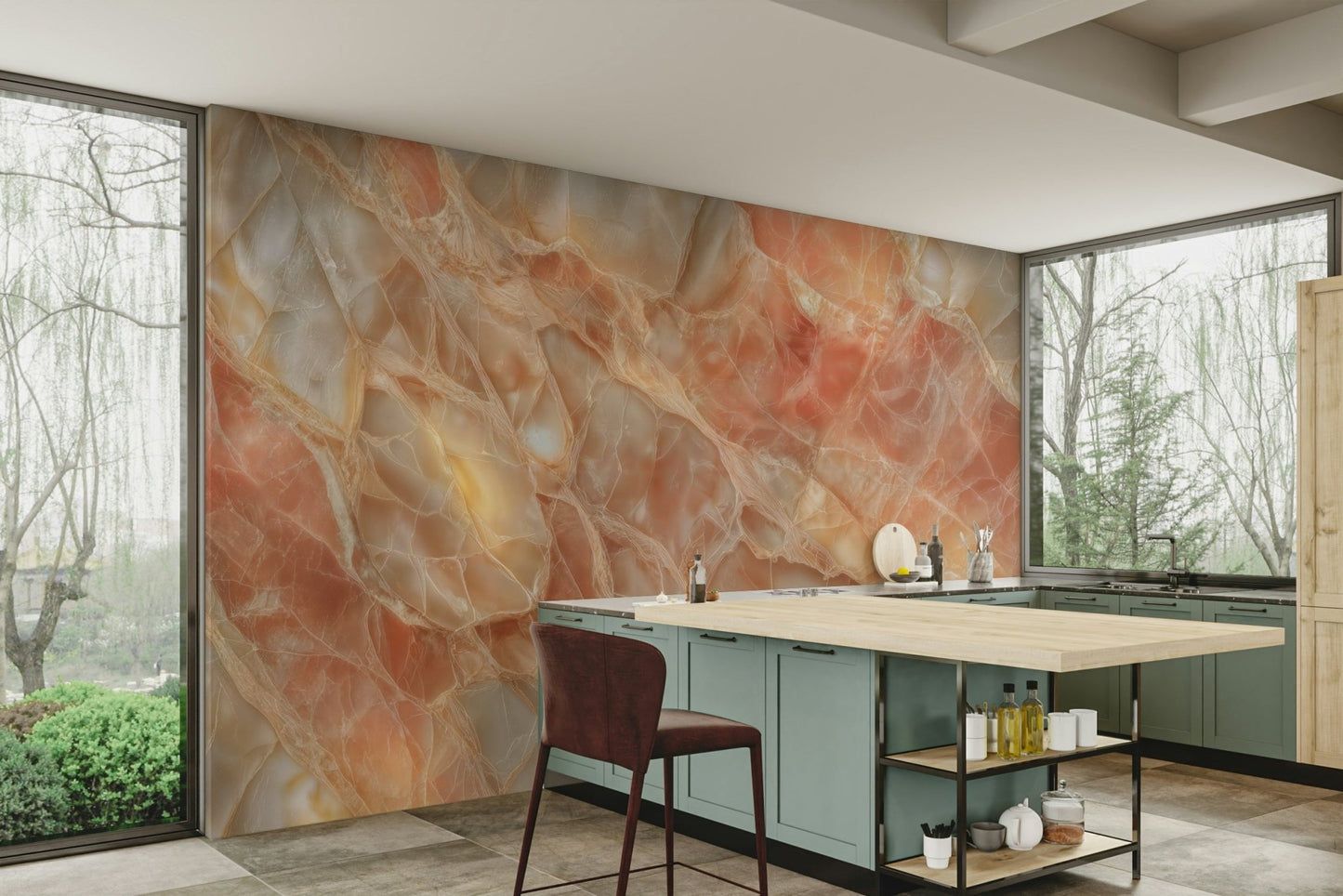 A classic onyx texture wallpaper for walls., GD5137