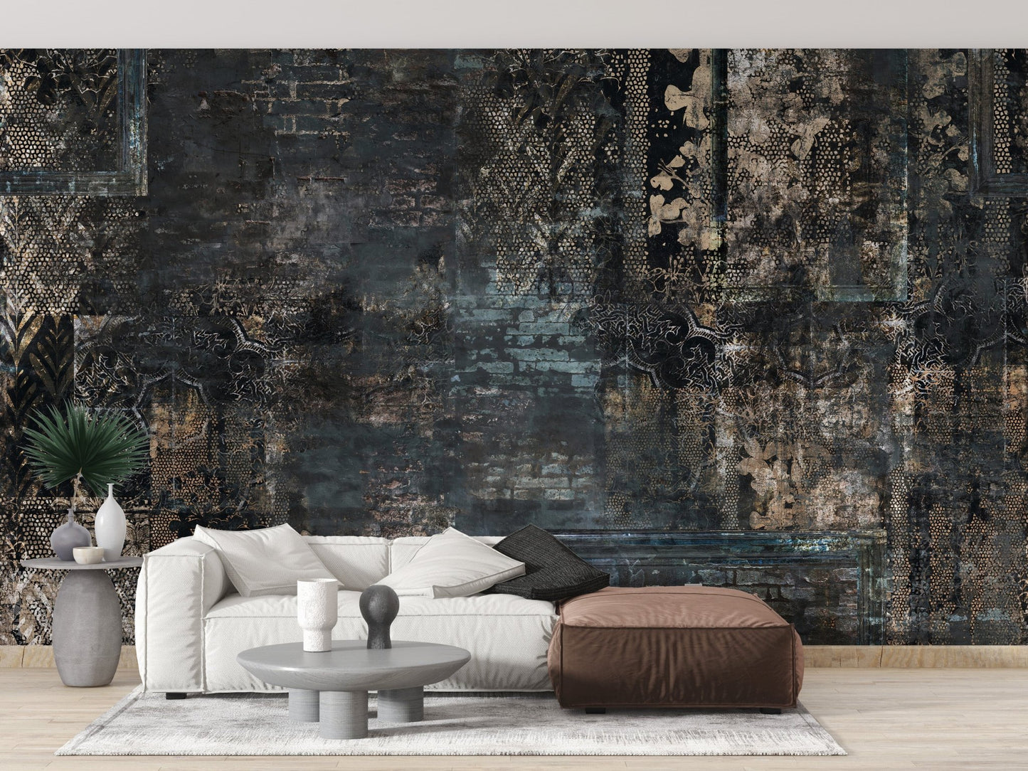 Quirky plaid pattern wallpaper murals for walls A320