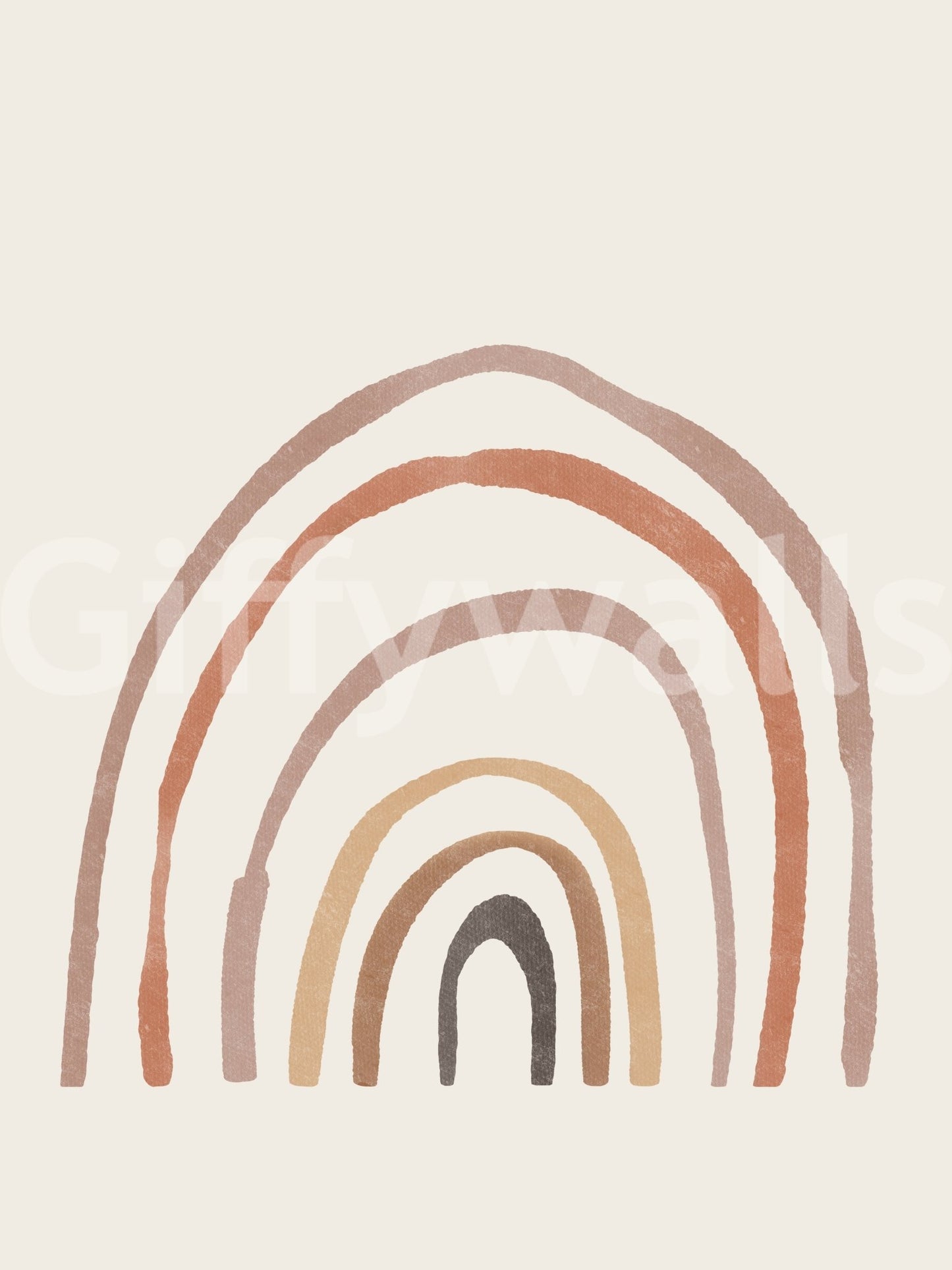 Warm tone abstract rainbow pattern GD2930

