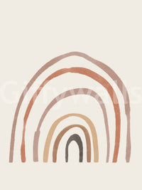 Warm tone abstract rainbow pattern GD2930

