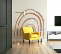 Arched neutral tones rainbow print GD2930

