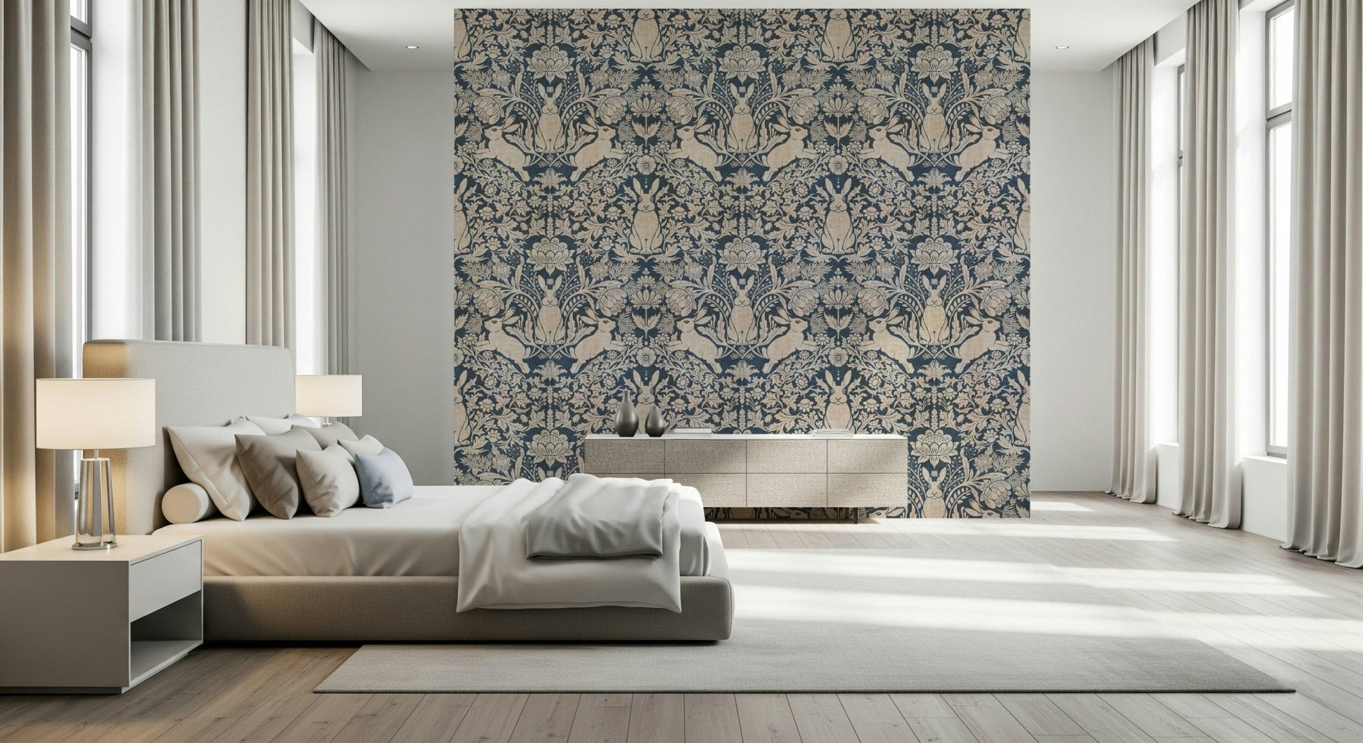 An artistic minimalist form mural for home decor., GD5827