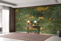 Radha Krishna love scene wallpaper

