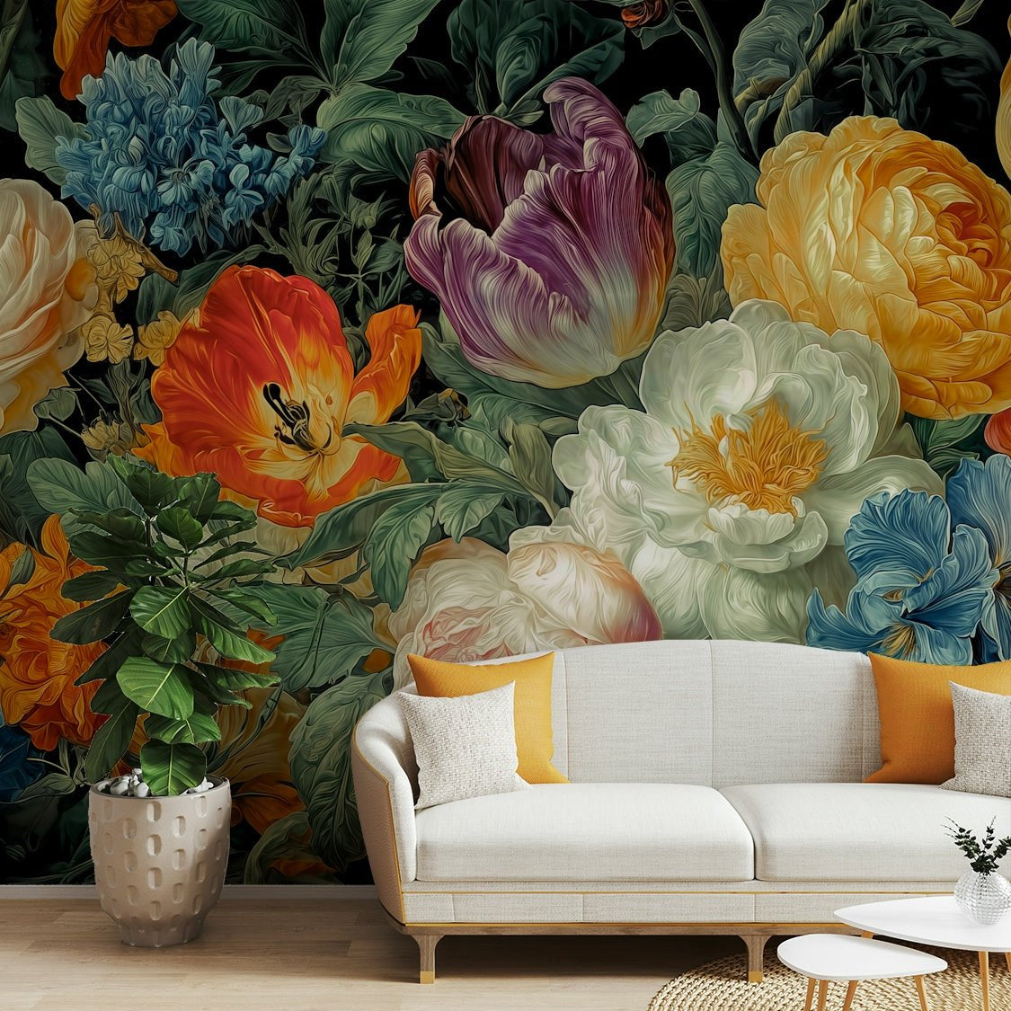 Classic floral bouquet wall art GD3158

