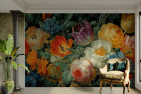 Baroque style floral mural GD3158
