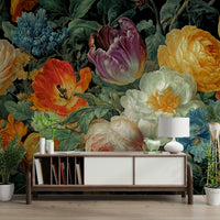 Dark background floral design GD3158
