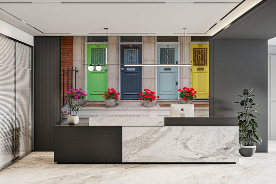 Radiant Doorscape wall mural design, GD2009
