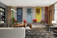 Artistic doorscape wallpaper mural


