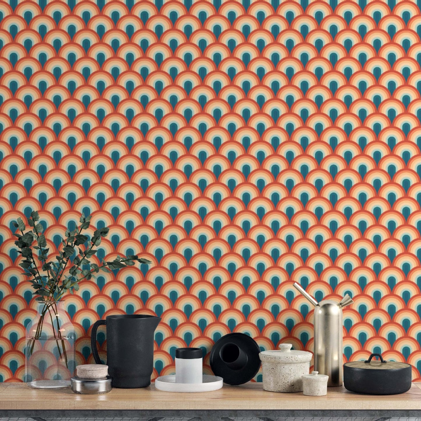 Radiant Rhythm Art Deco Wallpaper