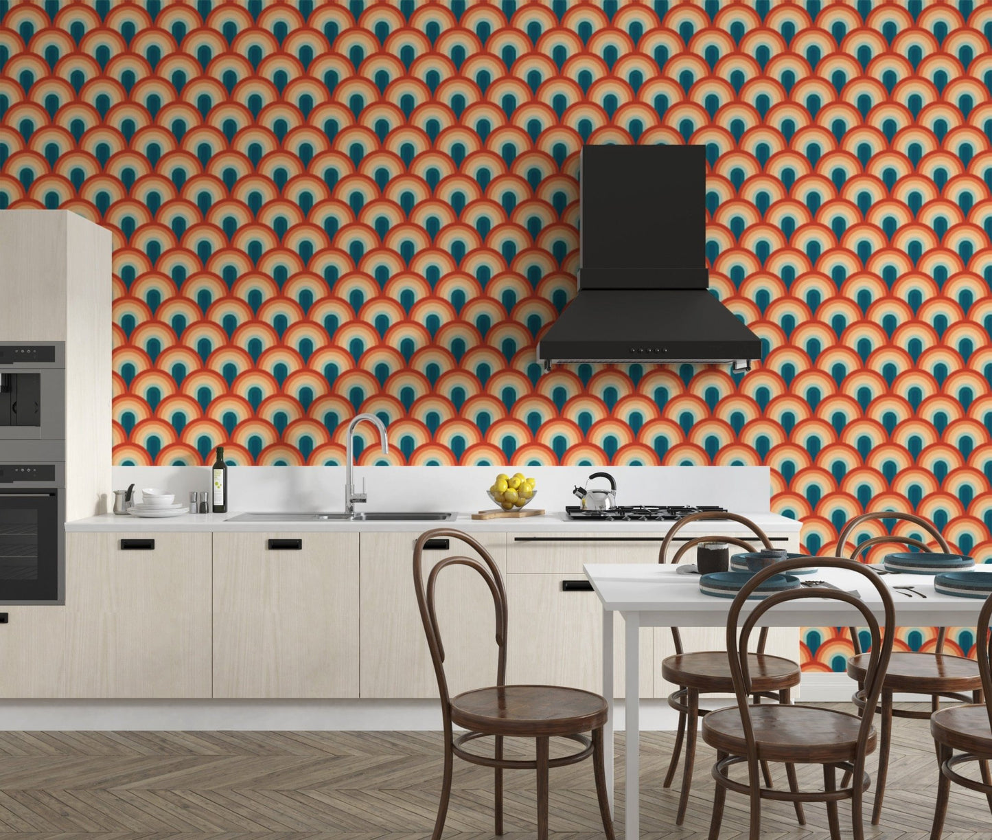Radiant Rhythm Art Deco Wallpaper
