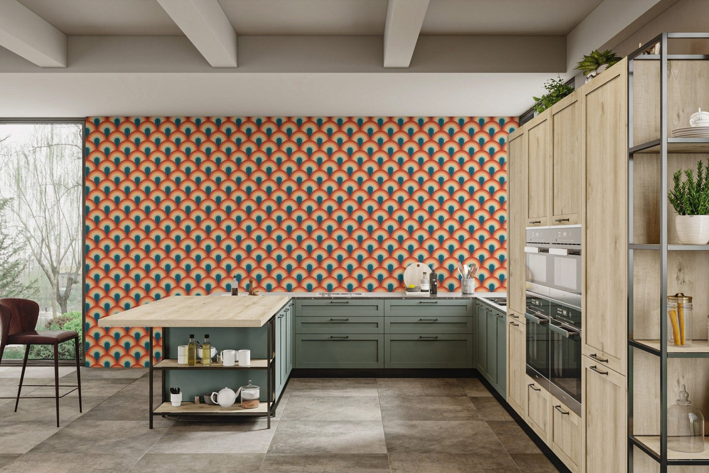 Radiant Rhythm Art Deco Wallpaper