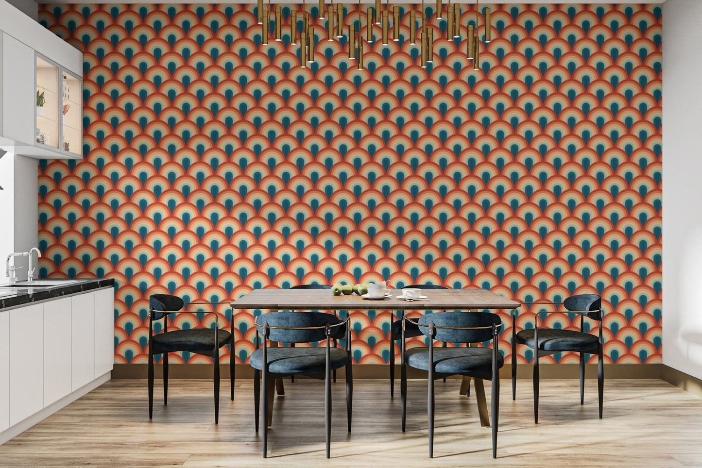 Radiant Rhythm Art Deco Wallpaper