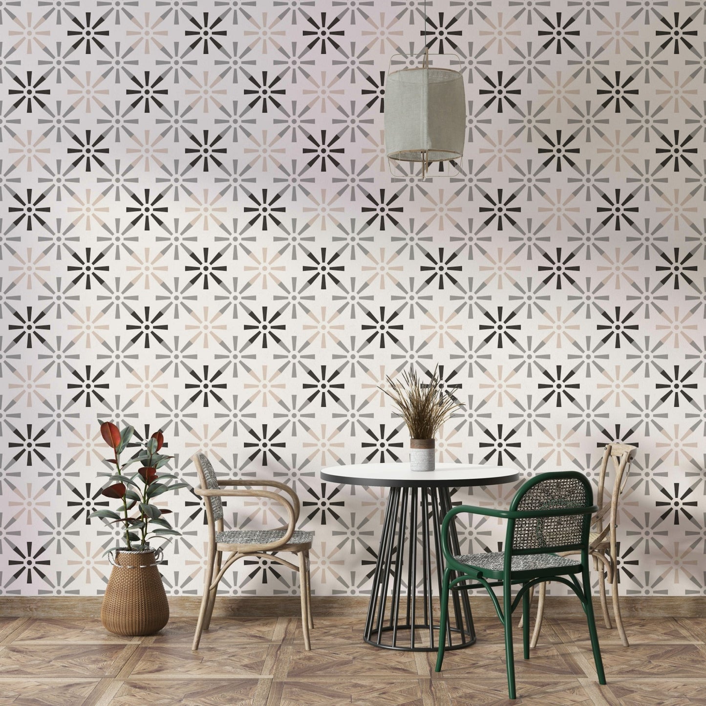 Full view of Radiant Symmetry wall design

