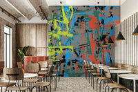 A serene flowing pattern wall mural for your modern decor., GD5153