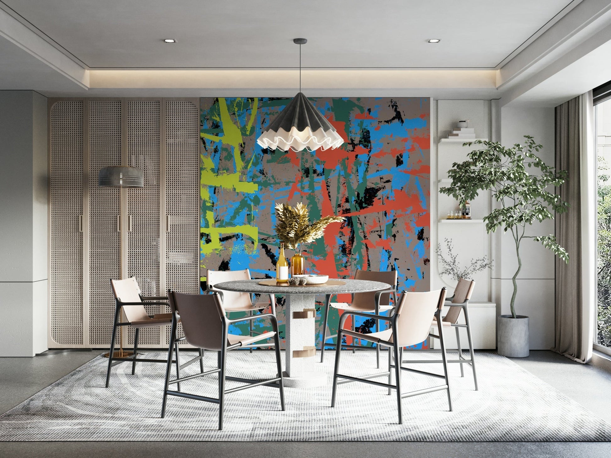 A beautiful modern art wall mural of artistic texture., GD5153