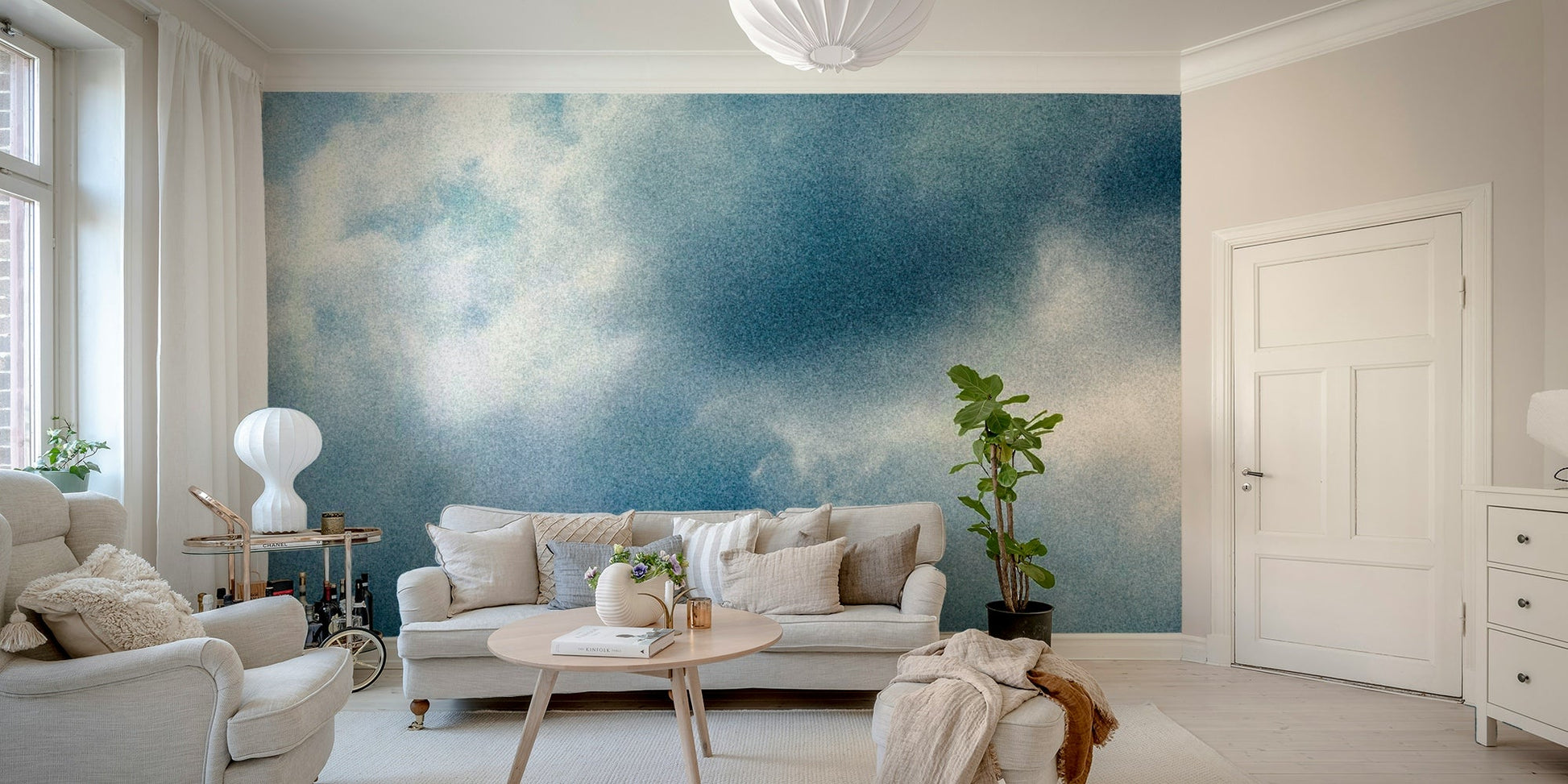 Atmospheric rain-sky study on Rain Wall Mural GD4958
