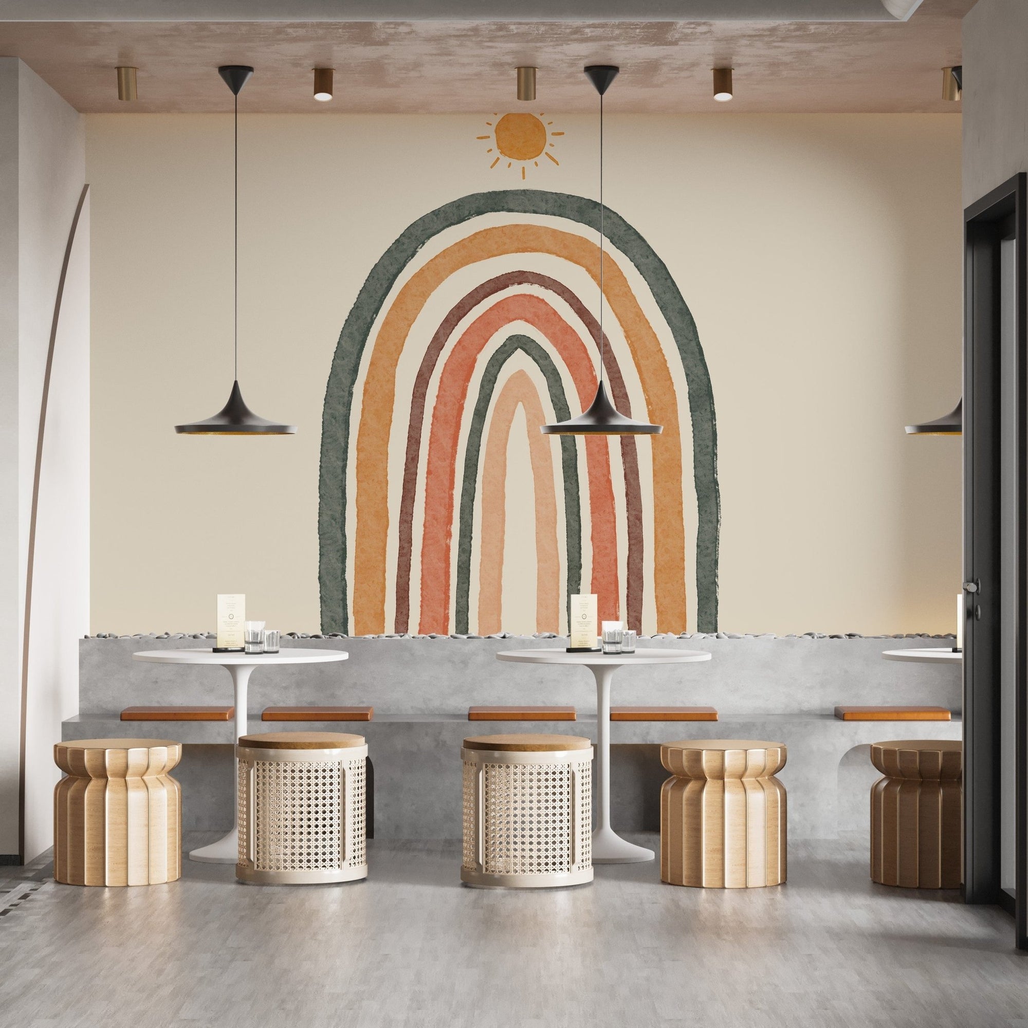 Boho Rainbow Wallpaper A698