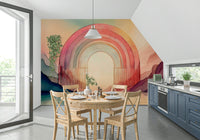 Stunning Rainbow Dream Arches mural for modern rooms

