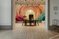 Colorful and artistic Rainbow Dream Portal Wall Mural.

