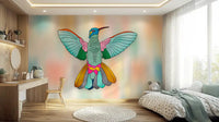 Rainbow hummingbird Wall MuralGD9137