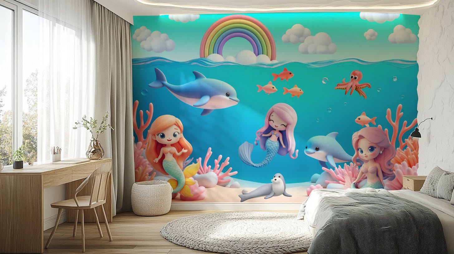 Mural wallpaper capturing a peaceful atmosphere


