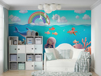 Wall decor showing a tranquil ocean view

