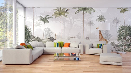 Rainforest Animal Wallpaper Mural C141