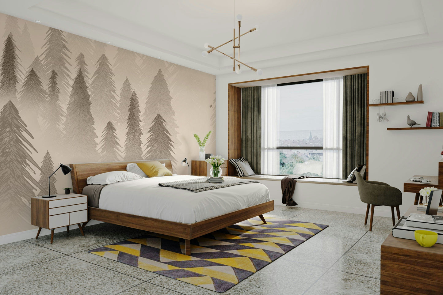 Sepia wallpaper with rainforest vibes