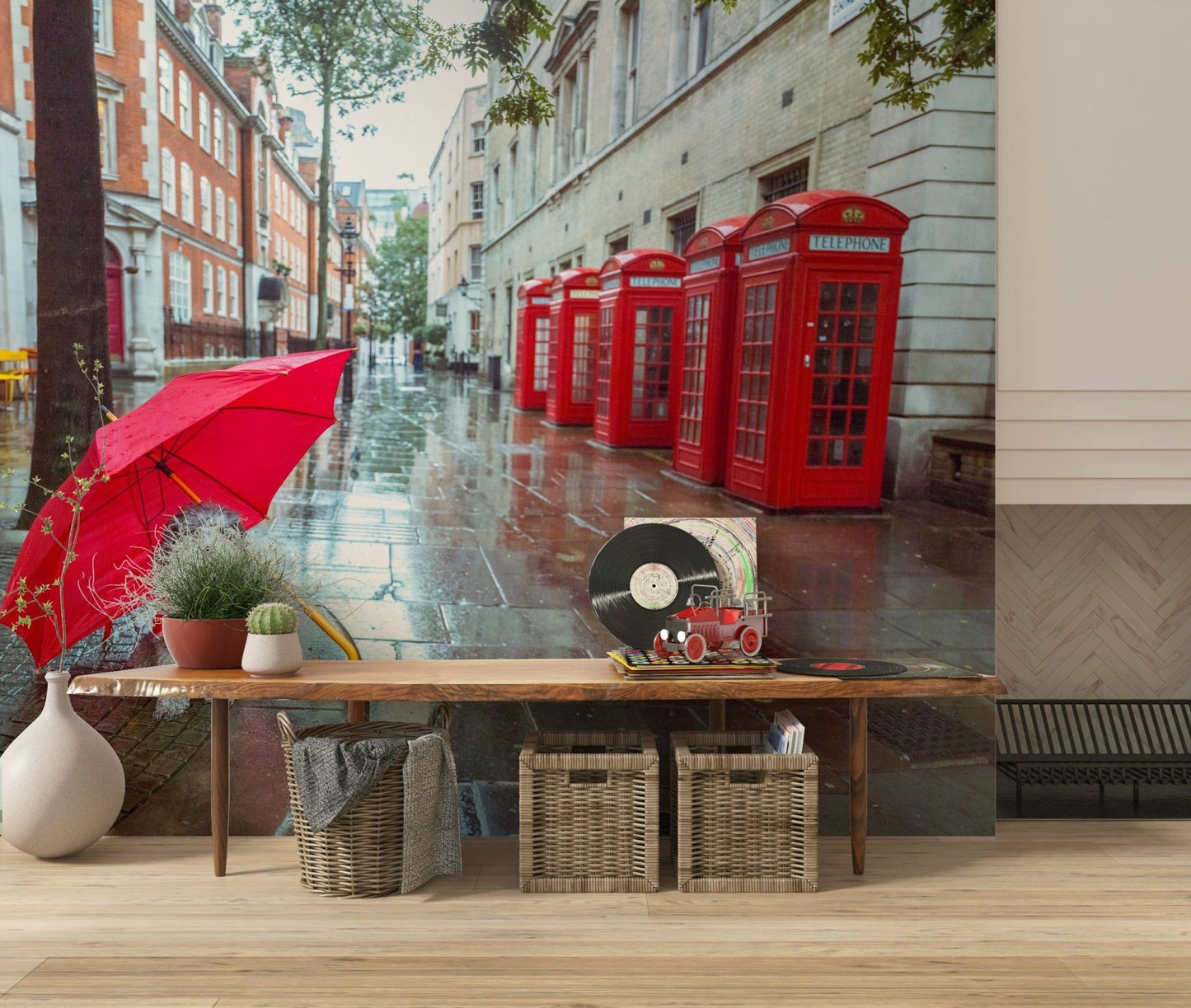 Rainy Day Pup Wall Mural