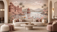 The Swan Lake Palace Wall Mural - RJM05