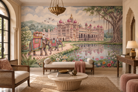The Maharaja’s Lotus Garden Wall Mural - RJM06