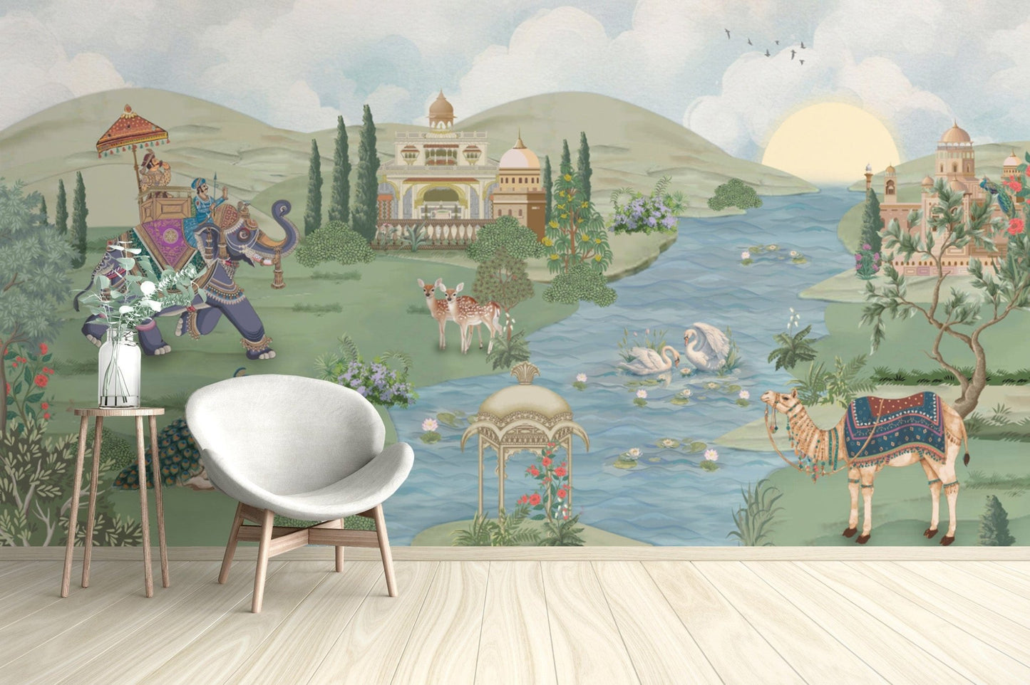 Colorful Indian Royal Procession Wallpaper
