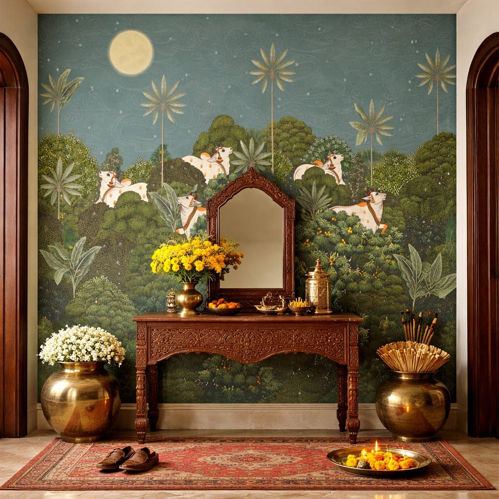 Ratri Pichwai Wall Mural