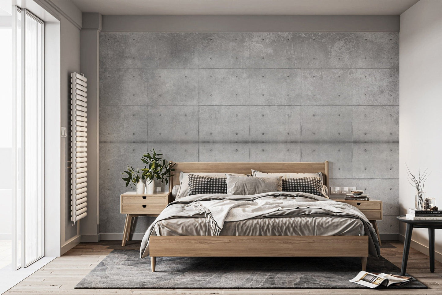 Concrete texture wallpaper for offices

