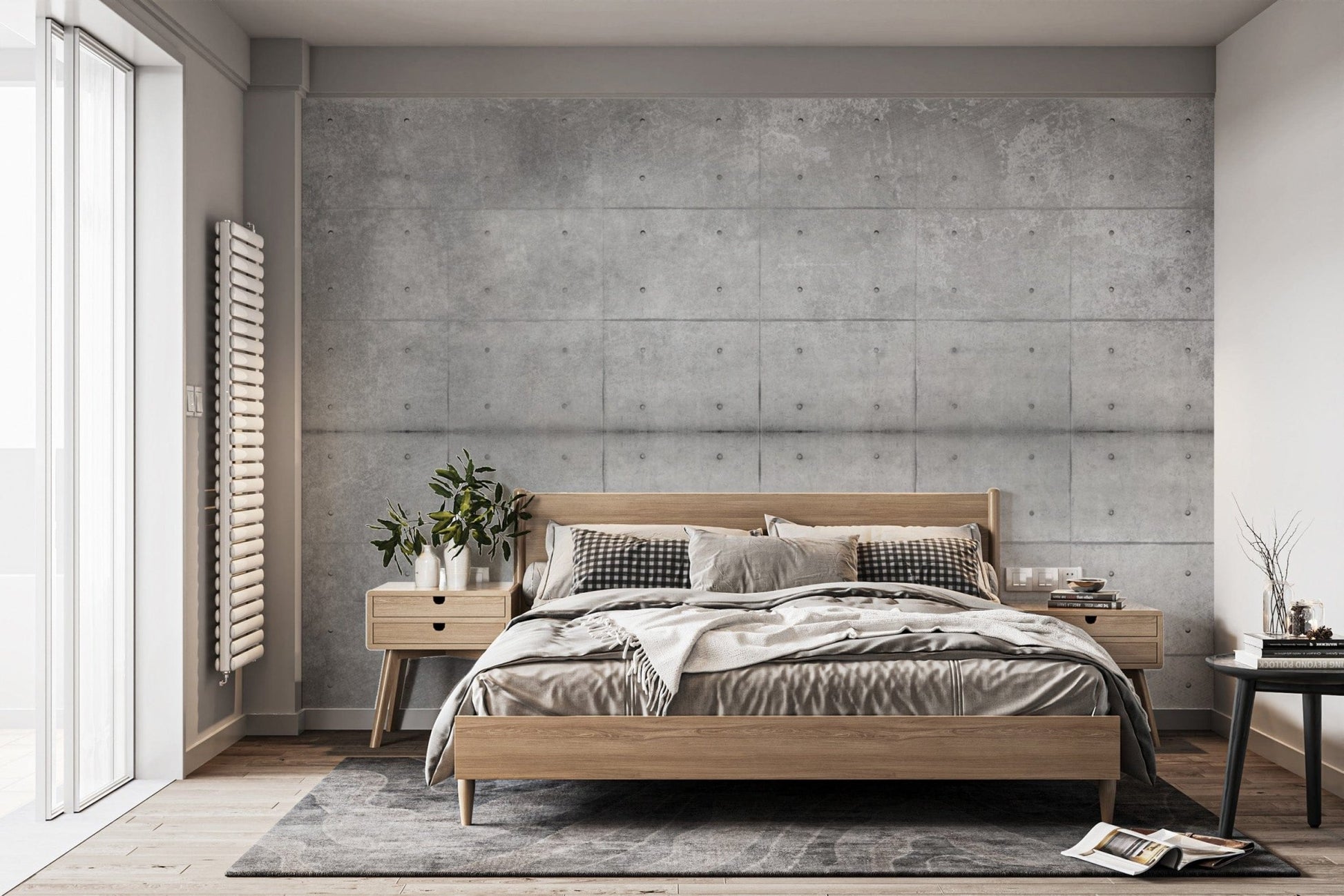 Concrete texture wallpaper for offices
