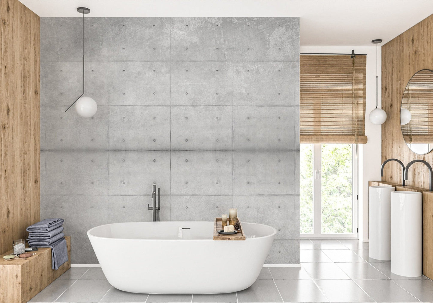 Raw Concrete Texture Wallpaper