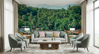In this sitting area, Rawai Wall Mural opens the room with palm-lined bay views, GD7978