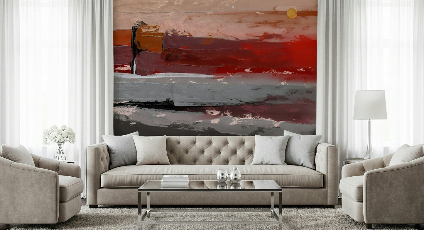 Abstract Landscape Wall Mural wallpaper mural for a minimalist suite