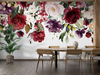 Watercolor floral wall art