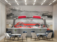 The interior colors are vibrant red and white.

