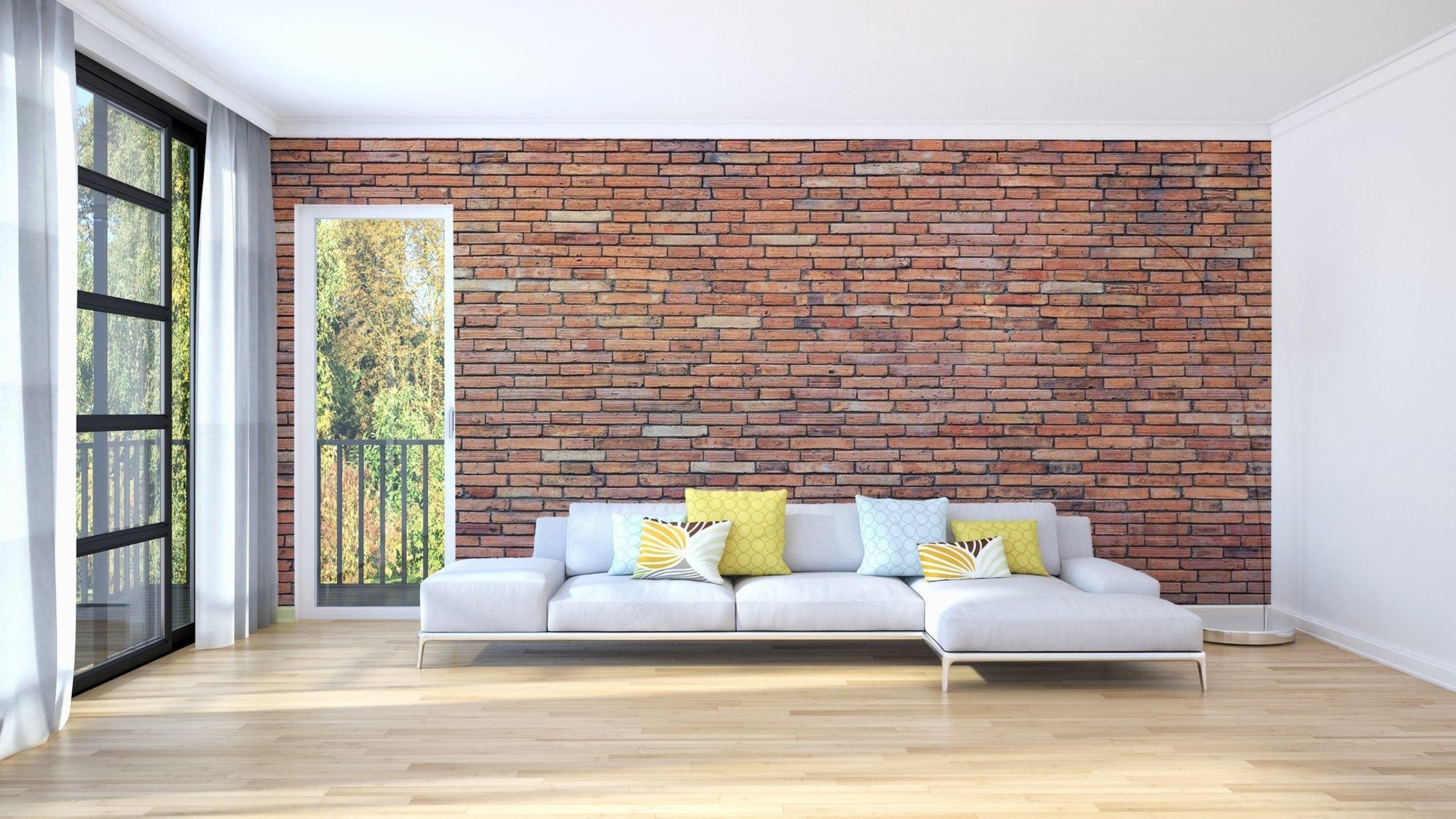 Red Brick Wallpaper Mural brick-08